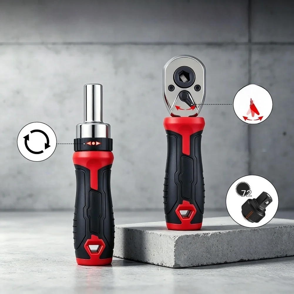 45pcs-ratchet-screwdriver-set-1-4-inch-socket-wrench-kit-chrome-vanadium-steel-bits-for-impact-driver-adapter-repair-tools