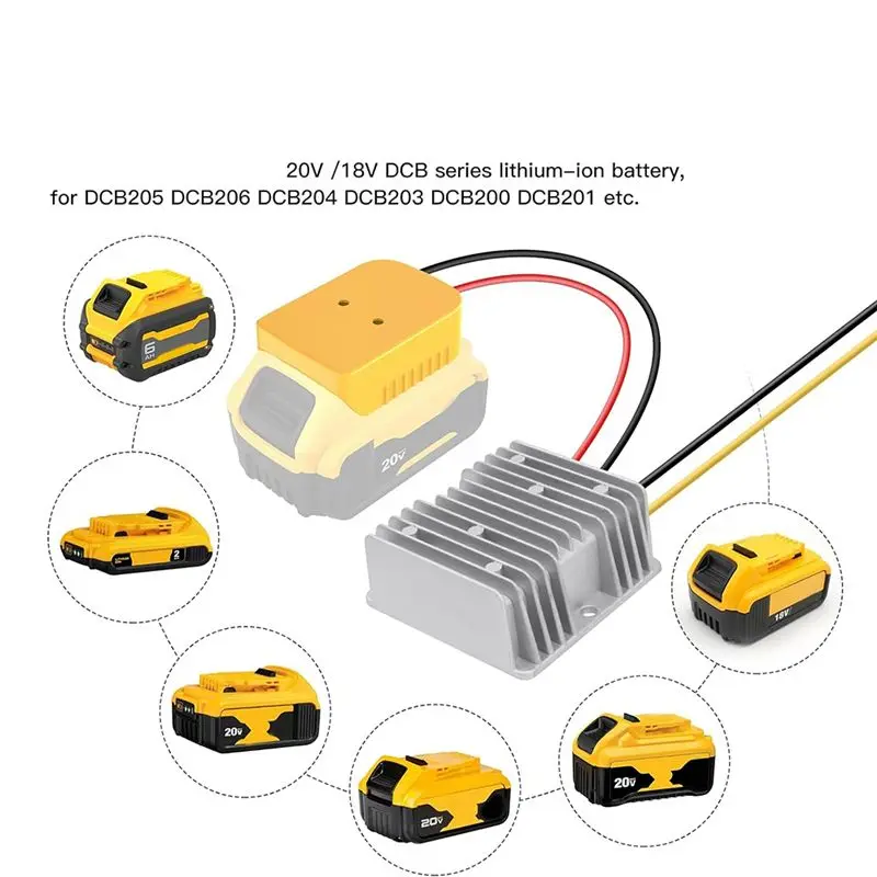 Down Converter Aadpter For 18V20vbattery DC Voltage Regulator With Upgraded Low Voltage Protection And Switch