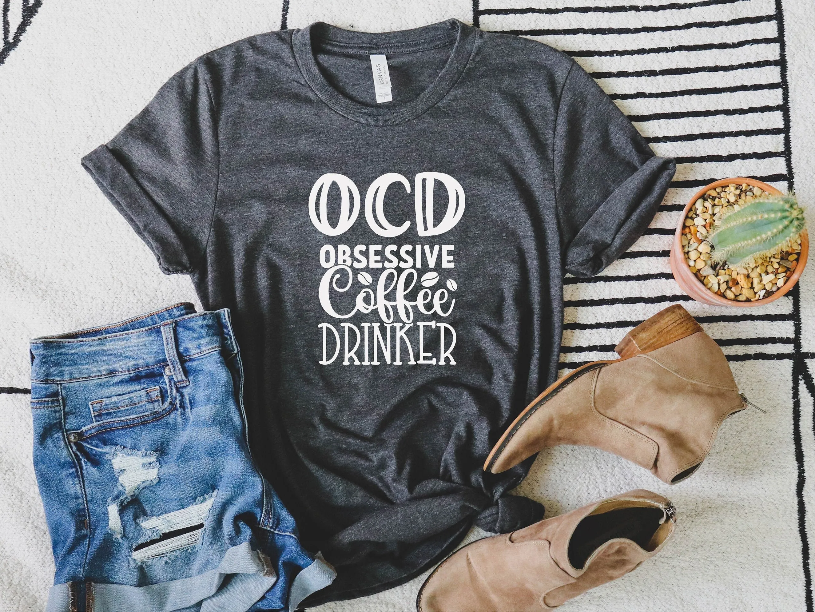 

Футболка Obsessive Coffee Disorder Ocd Lover Забавный утрен для ее него
