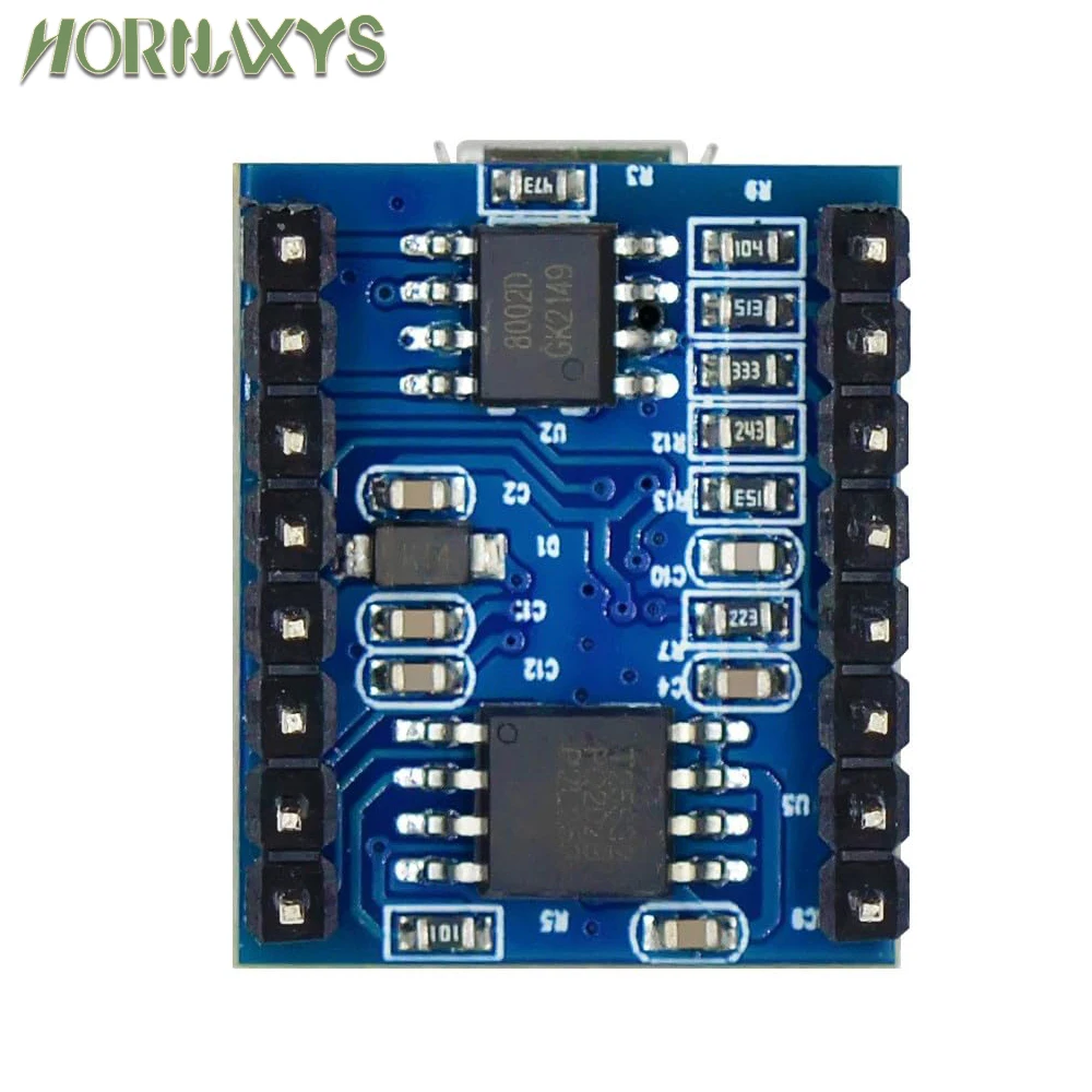 1-10pcs JQ6500 Voice Sound Board Module USB DIP16 TTL UART MP3 Breakout Replace One to 5 Way MP3 Voice 3.2-5V 20mA