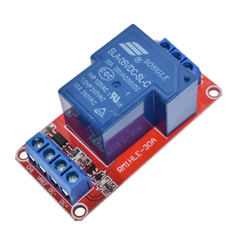 12V 5V 30A Two-way isolation relay module High/low level trigger 12V/5V 30A 1-Channel Relay Module+Electronic With Optocoupler