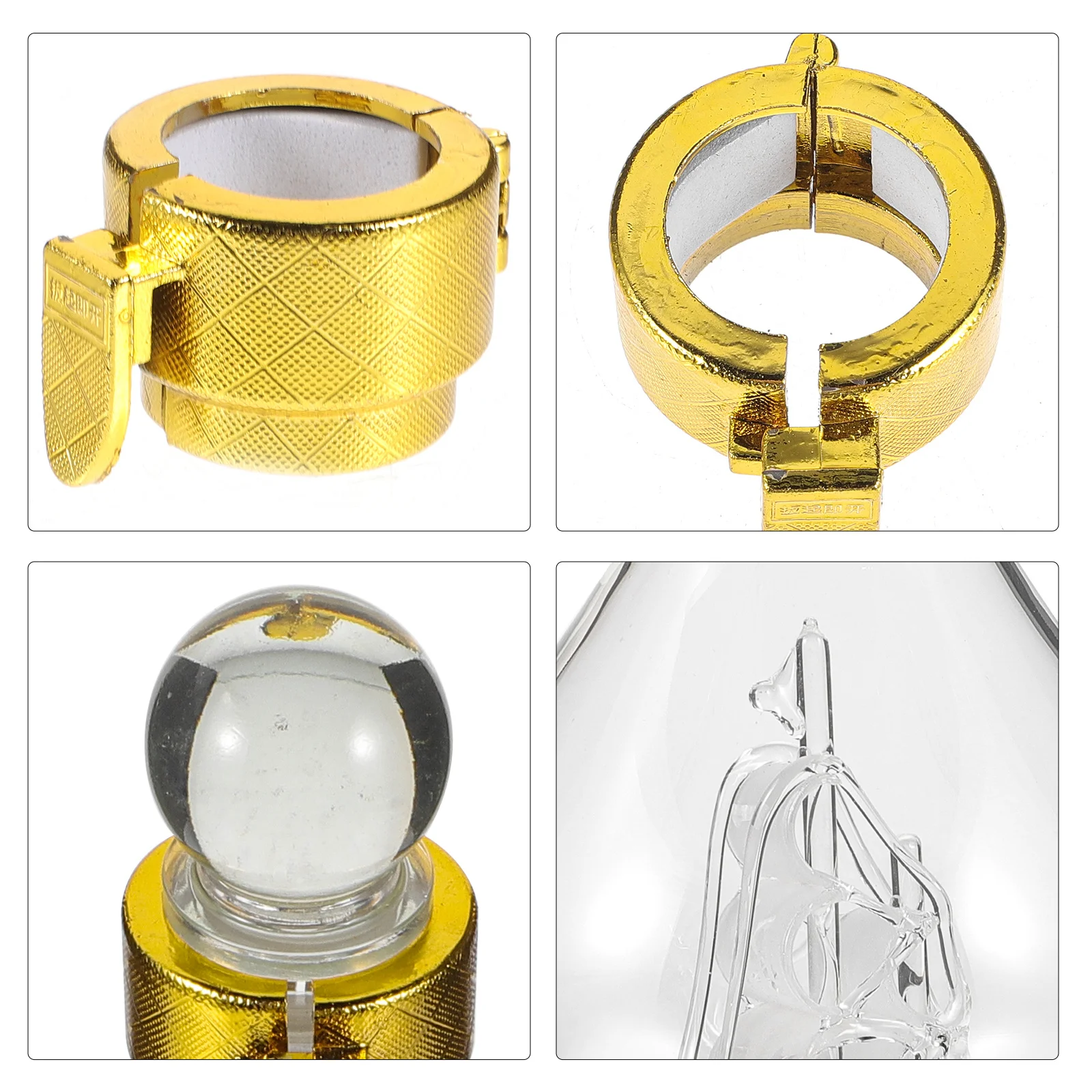 

Transparent Glass Decanter 500ml Wine Whiskey Bottle Creative Sailboat Design Liquor Container Polished Smooth Edges