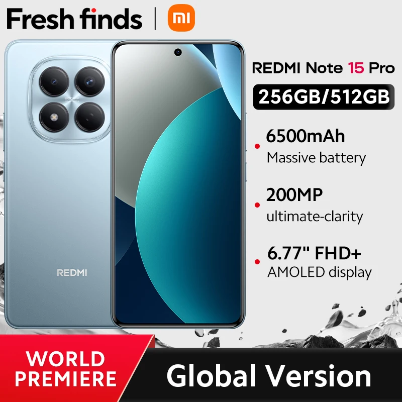 Мировая премьера: Глобальная версия Xiaomi Redmi Note 15 Pro с процессором MTK Helio G200-Ultra, камерой 200 МП с ультрачётким изображением и 6,77-дюймовым AMOLED-дисплеем.