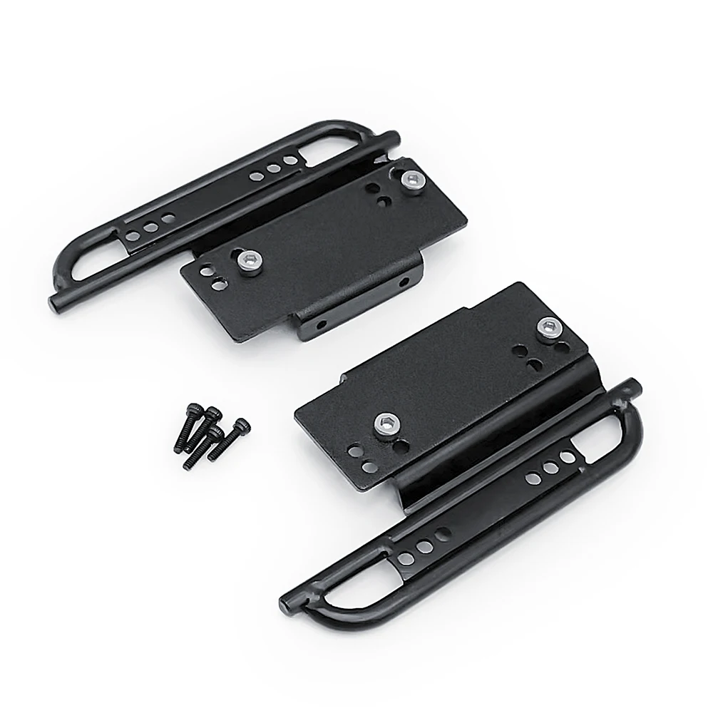 MIBIDAO-Metal Side Pedal Rock Sliders, Peças do modelo do carro para Axial SCX24, Deadbolt Chevrolet C10, Wrangler Gladiador, Bronco 1:24