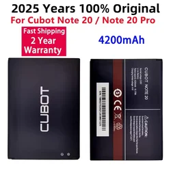 100% Original New 4200mAh For Cubot Note 20 / Note 20 Pro Phone Battery High Quality Replacement Batteries Bateria