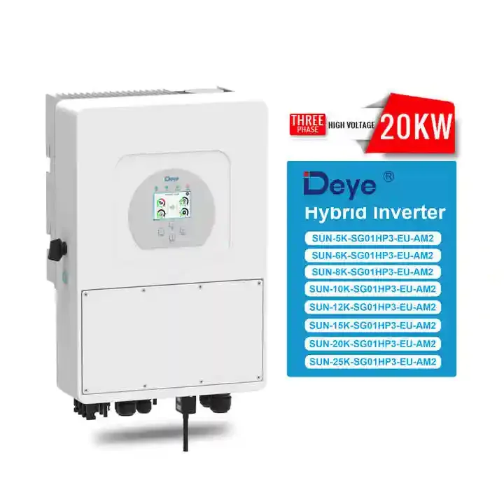 Deye Hybrid Inverter 20kw 25kw 30kw 40kw 50 Kw three phase hybrid inverter Solar