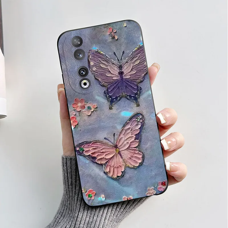 For Honor 90 Case Honor 90 Pro Phone Case Popular Butterfly Astronaut Soft Silicone Cover Fundas For Honor90 90Pro 5G Shell Bags