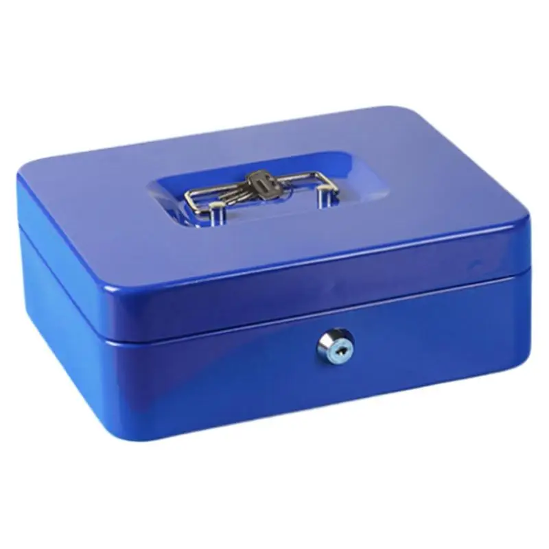 

Money Box Sturdy Money Box With Secure Lock Metal Locking Secure Portable Saving Organizer For Valuables Business Document
