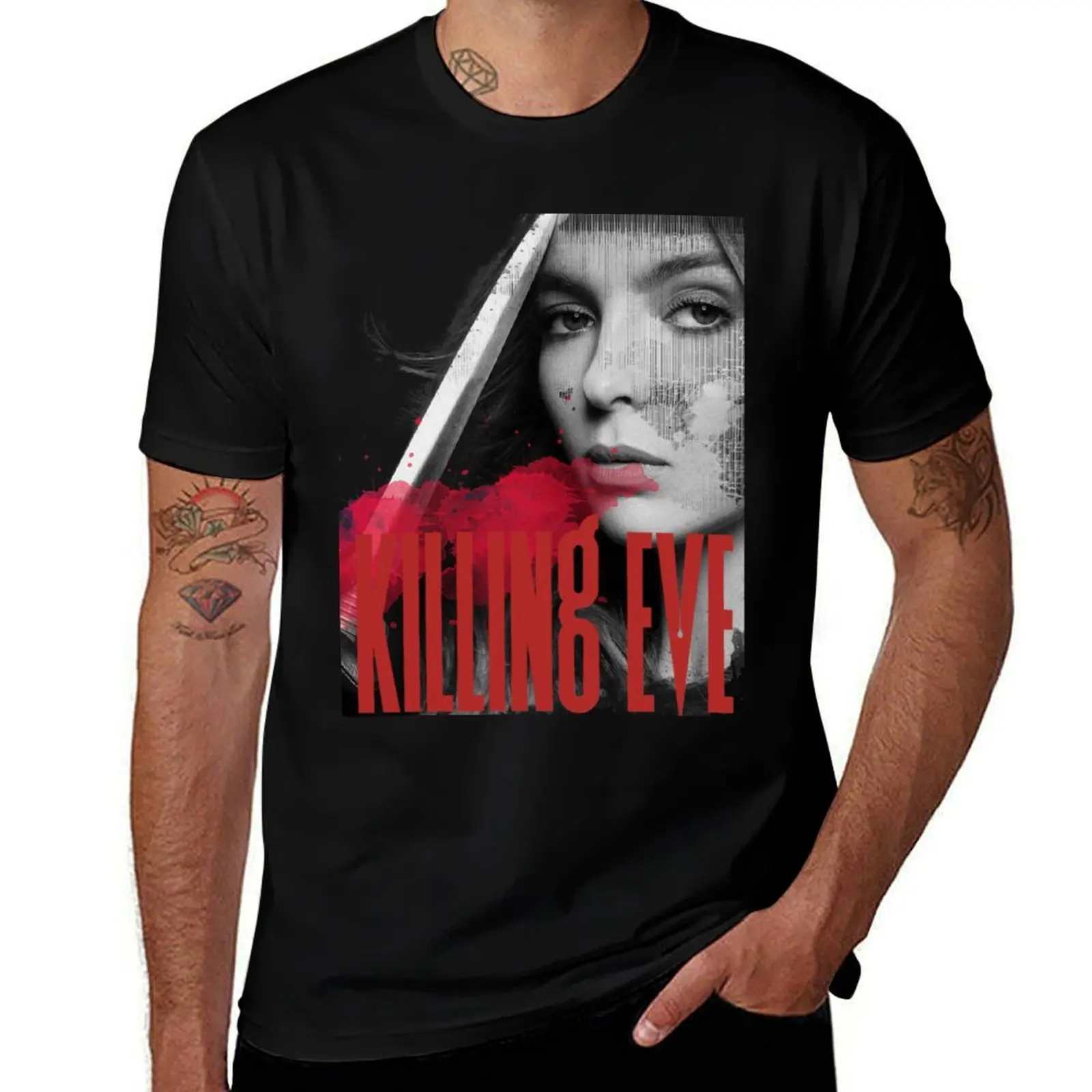 Killing Eve Poster- Villanelle T-Shirt Plus Size Basic Cotton T-Shirt