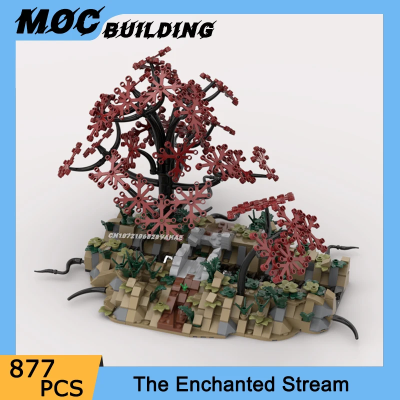 MOC Building Blocks Classic Movie Scene The Enchanted Stream Model Creative Toys DIY Assemble Bricks Collection Display Gifts