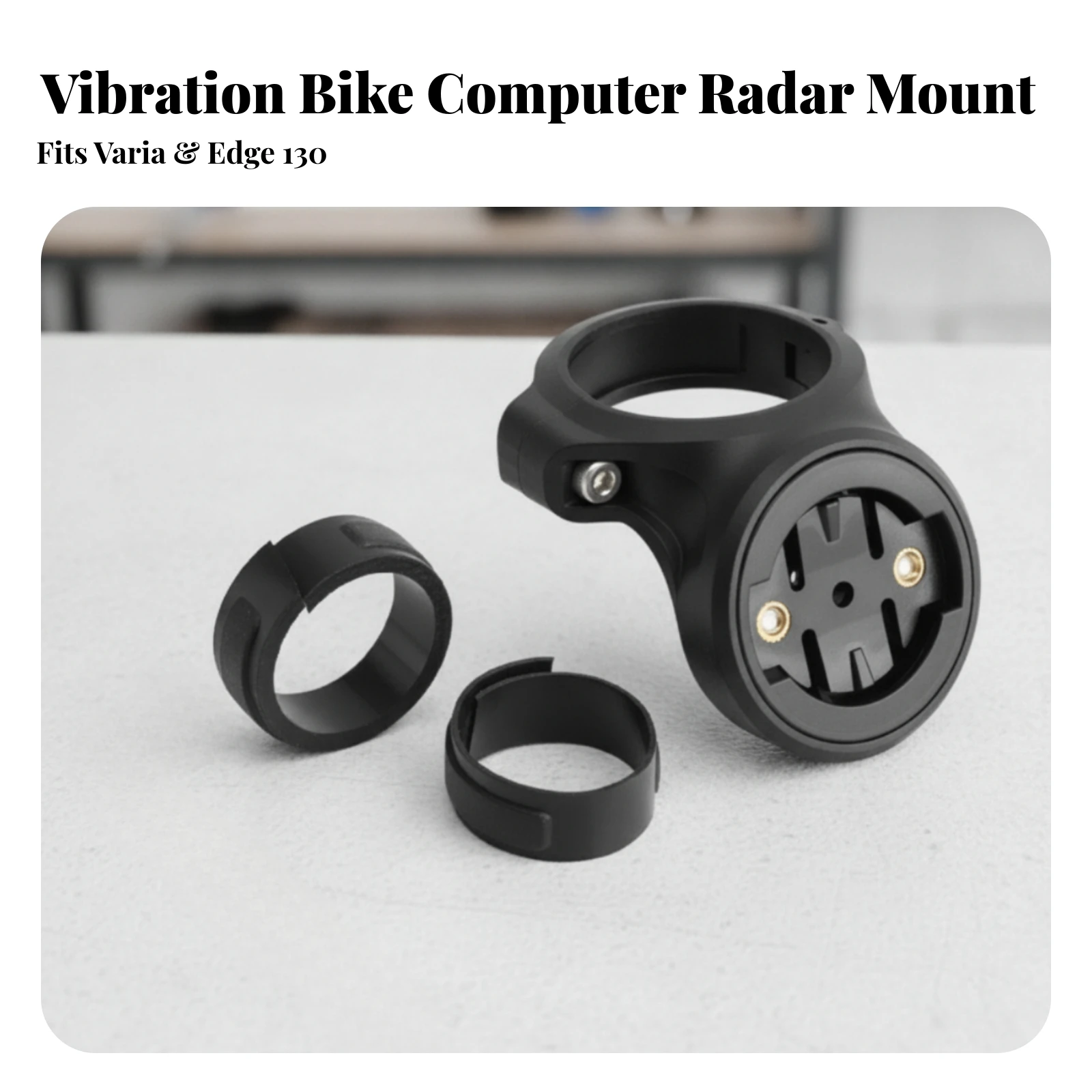 Cycle Tube Mount Bracket Sleek Bike Mount with Shim Rings Cycle Handlebar Adapter Matte Handlebar Washer Washer Portable