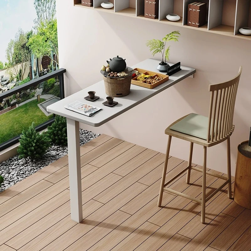 Wall Mounted Folding Table with Extension-Space Saving Foldable Dining TableforHome Compact Modern Desk Multi-Purpose Wall Table