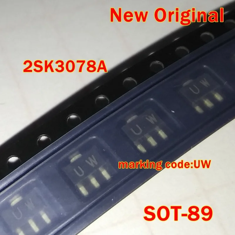 

1Pcs to 100Pcs 2Sk3078A Sot-89 New Original Marking Code:Uw Silicon N Channel Mos Type Vhf/Uhf Band Amplifier Applications