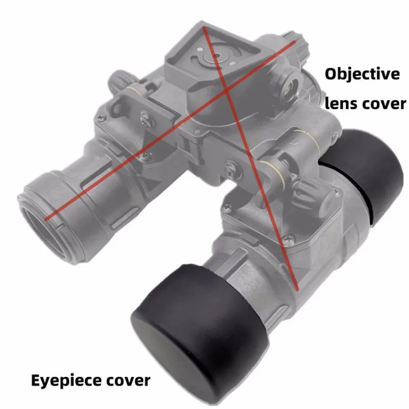 PVS31 GPNVG18 Night Vision Device Eyepiece Objective Lens Cap Dust Cover Small Hole Daylight Filter Day Observation