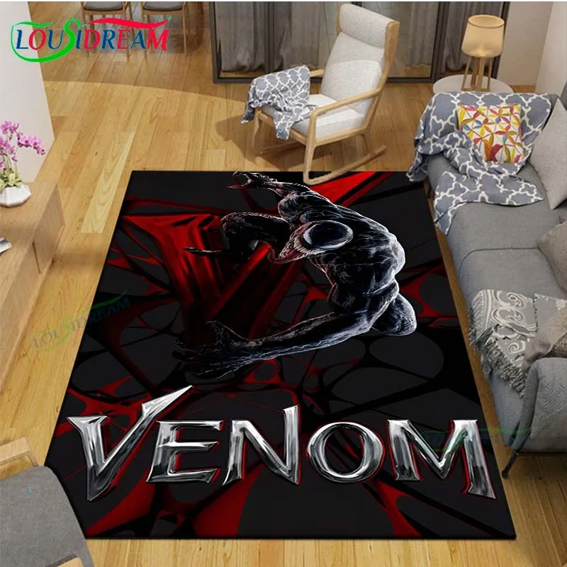 

Фильмы ужасов, коврики с изображением яда для мальчиков, спальня, детские игровые ковры, напольные фланелевые модные противоскользящие пол для детской спальни