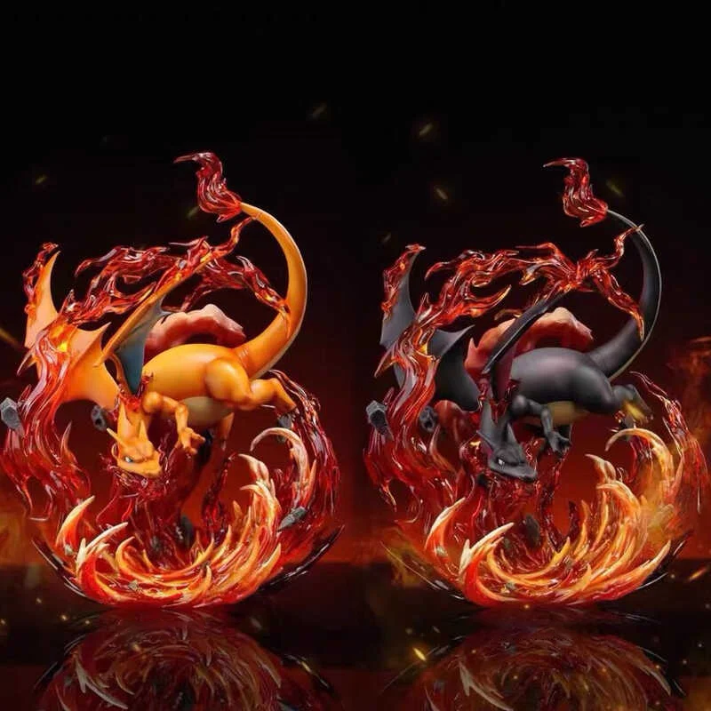 20cm Anime Pokemon Gk Charizard Figures 1/20 Amazing Museum Action Cute Statue Desktop Decoration Collection Ornament Kid Toys