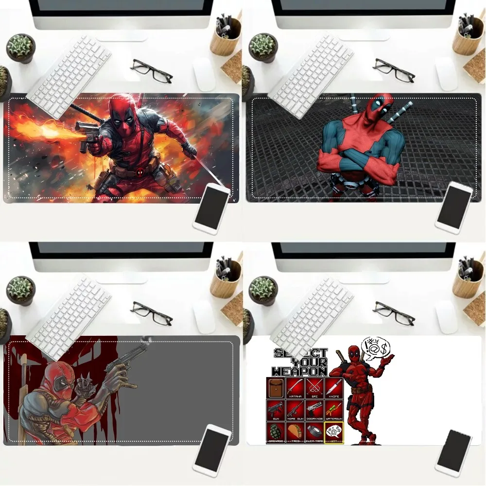 

M-Marvel D-Deadpools Gaming Mousepad Mouse Pad Laptop Gaming Accessories Mousepad Large Desk Mat Computer Gamer Keyboard Rug Car