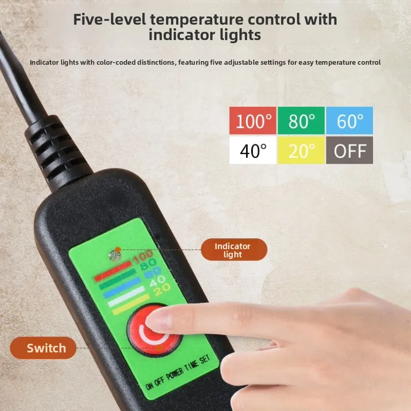 Stone Needle Thermo Electric Moxibustion Body Massager Energy Dredging Meridians Acupuncture Point Massage Stones Heater
