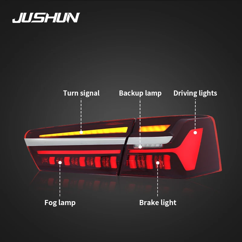 Car Tail light For Audi A6 C7 Taillight 2012-2015 Upgrade DRL Dynamic Turn Signal Light LED Taillights Auto Accessories