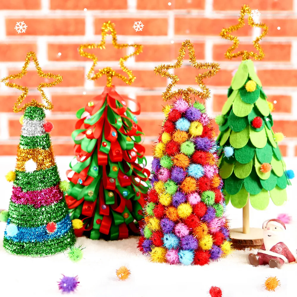 

DIY Christmas Tree For Kids Merry Christmas Decorations Home Cristmas Ornament Xmas Navidad Gifts Santa Claus New Year Tree