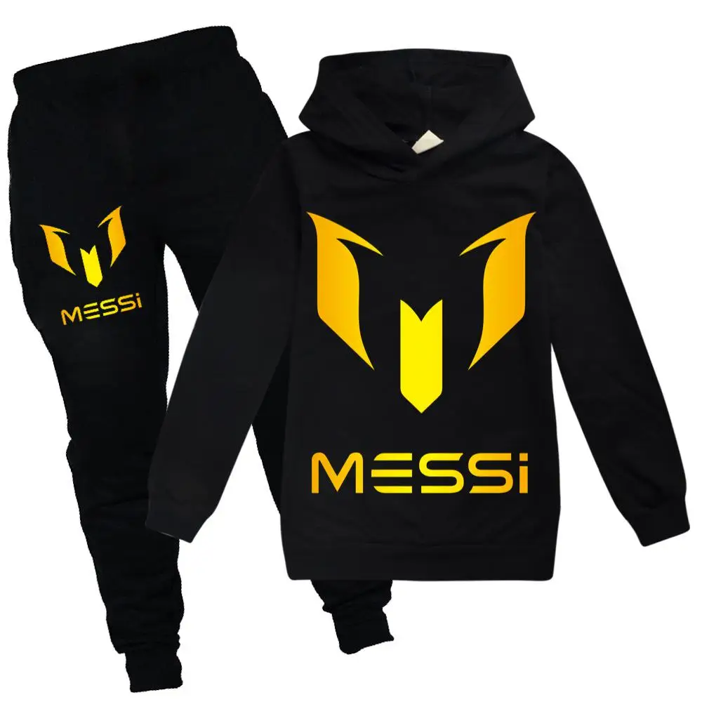 Futebol argentino superstar meninas roupas crianças moda hoodies calça conjunto crianças roupas primavera outono terno esportivo agasalho