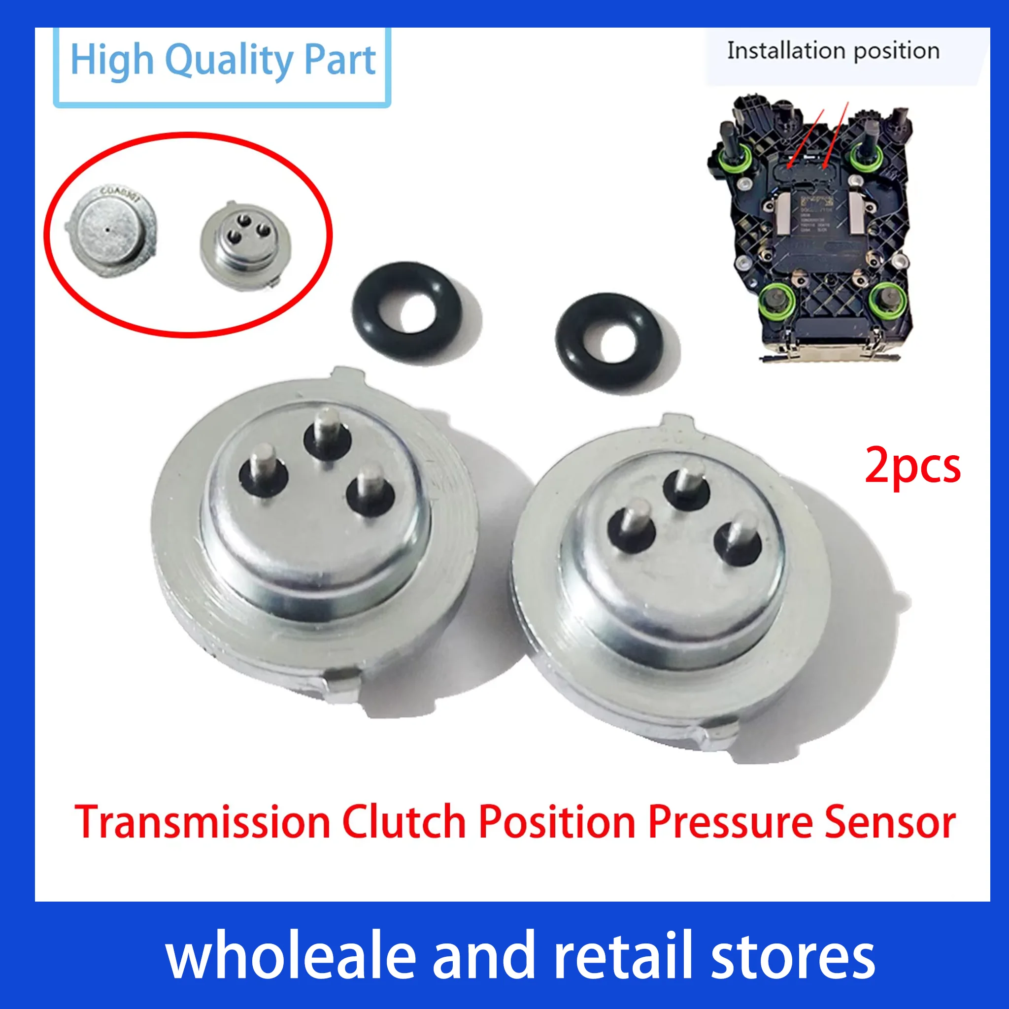 

For TFPS0000375 ODE DQ380 ODL DQ500 Transmission Clutch Position Pressure Sensor For VW Arteon Caddy Golf Jetta Passat Polo