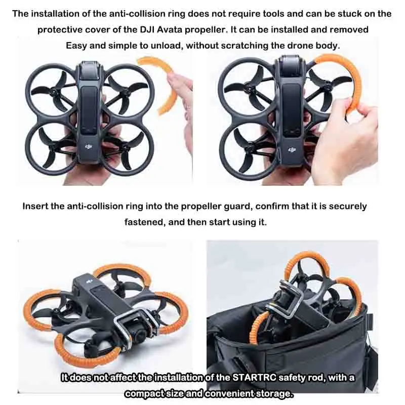 

Защита пропеллера для DJI Avata 2, защита для дрона, кольца-бампер, пропеллер, легкий защитный чехол, аксессуар