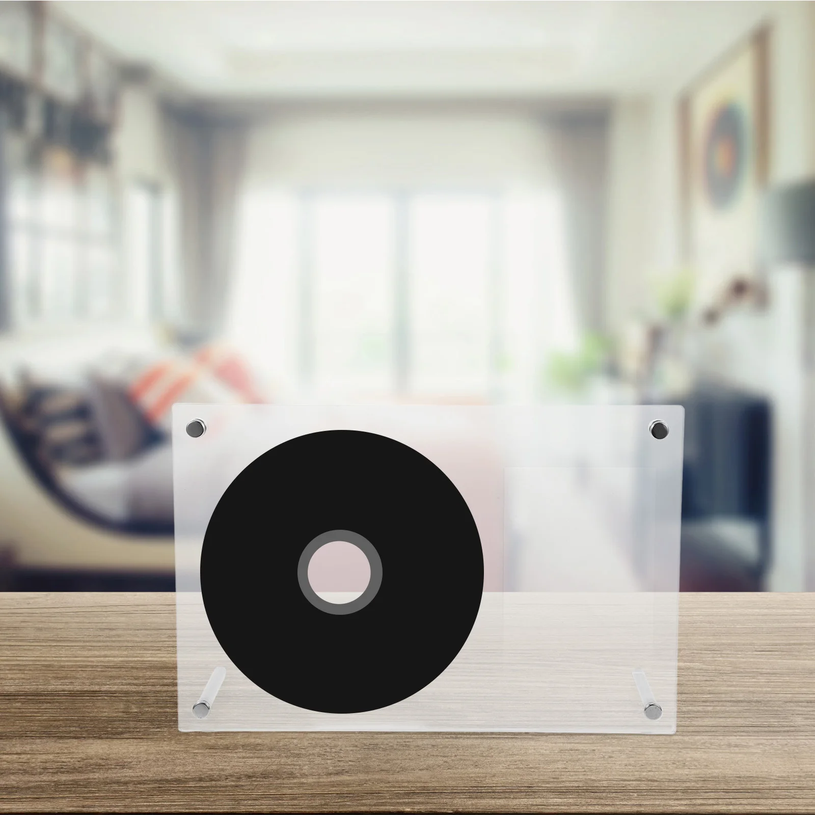 

Clear Acrylic Cd Stand Rack Compact Photo Holder Display Box Sleek Organizer for Cds Dvds Photocard Frame Decorative Storage