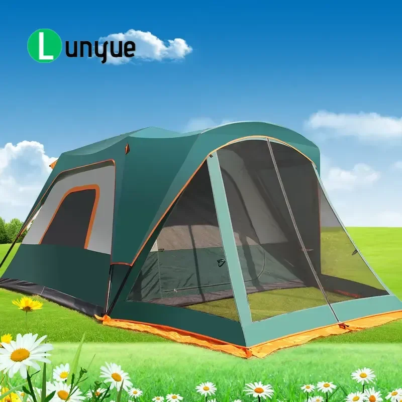 Automatic Camping Tent for 4-8 People Rainproof Outdoor Family Shelter 150D Oxford Cloth Large Space Easy Setup High Quality