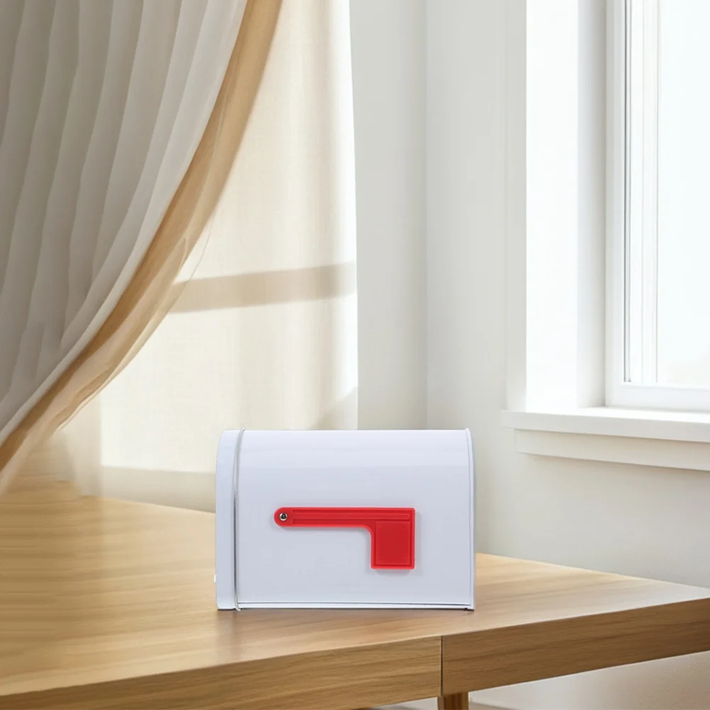 

Tinplate Mailbox with Post Household Metal Mailboxes for outside Letter Bedroom Door