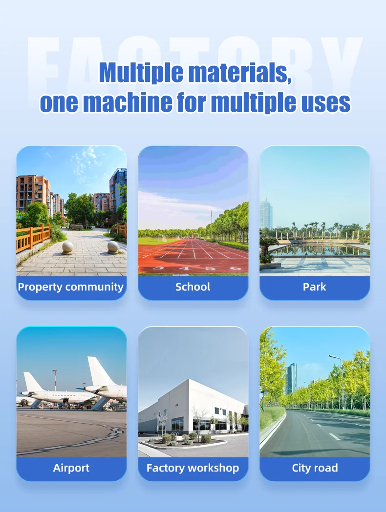 Wholesale Industrial Electric Floor Cleaning Machine Road Sweeper 4 Wheels Road Sweeper For Sale with Strong Dust Control