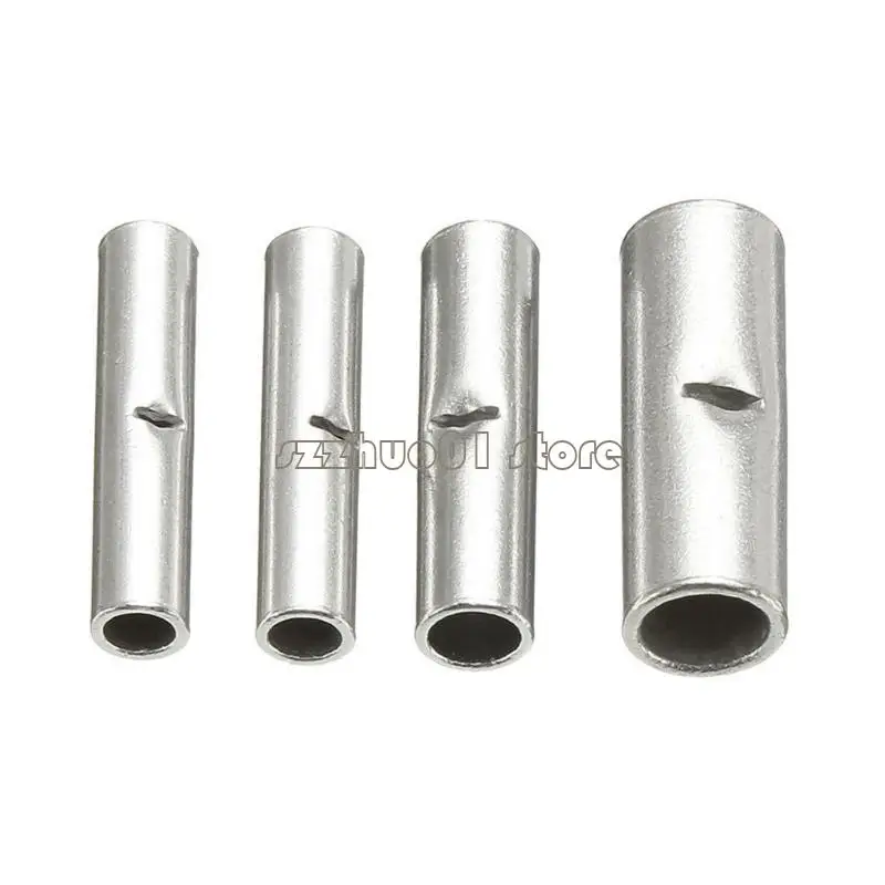 M3GA Brass Wire splices Connectors set Not Insulated Butt Connectors Heavy Duty Connectors set 200pcs for Various Gauge Wires