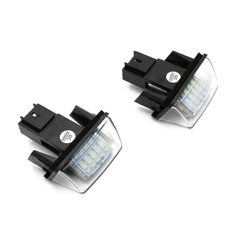 Car LED Number License Plate Lights 6000K White Lamp Fit For Peugeot Citroen 206 306 307 406 407 C3