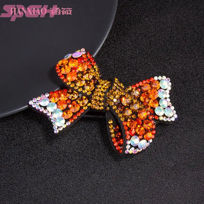 Czech diamond bow cute hair clip  woman back of the head clip horse tail clip cross clip hair clip headpiece