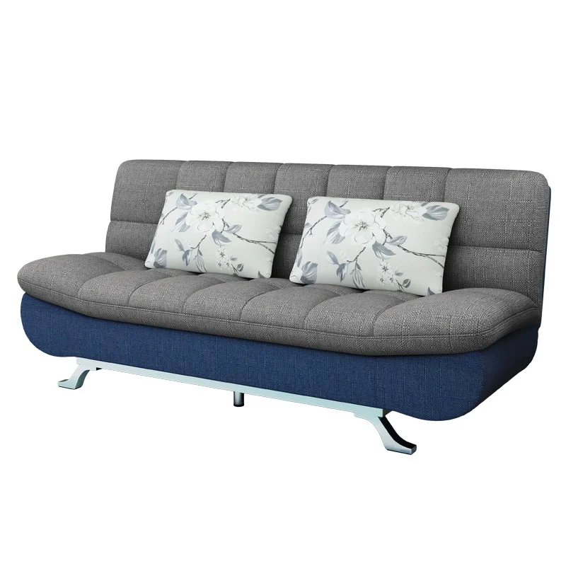 

#Space Saving Turquoise Convertible Futon Sofa Bed Foldable with Steel Legs for Living Room Studio Apartment Home