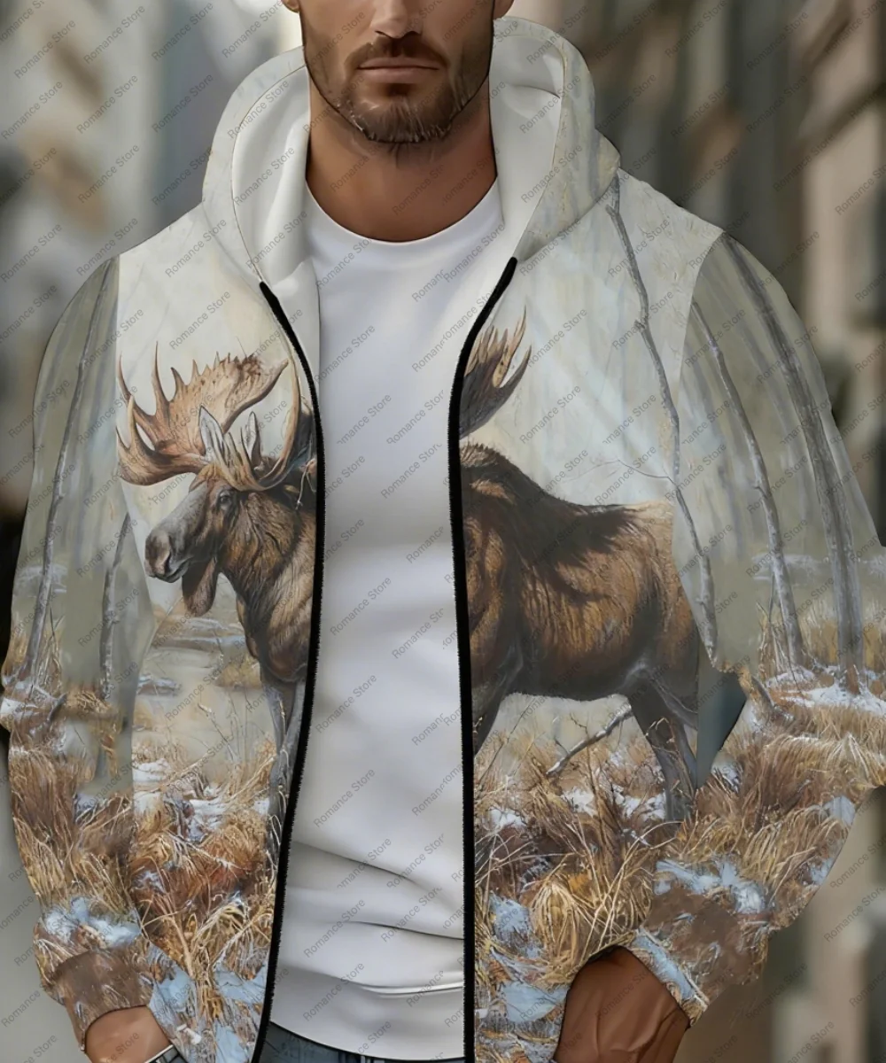 

Men's Hooded Zip-Up Jacket Full-Zip Long Sleeve Coat with Full-Length Zipper Outerwear Fashionable for Hoodie Men Women's Hoodie