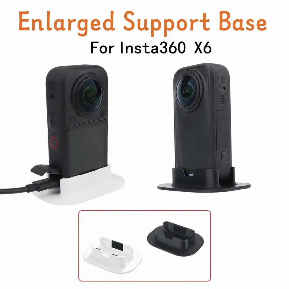 For Insta360 X6 Enlarged Support Base Desktop Car Mount Holder Stand Stable Action Camera Accessories