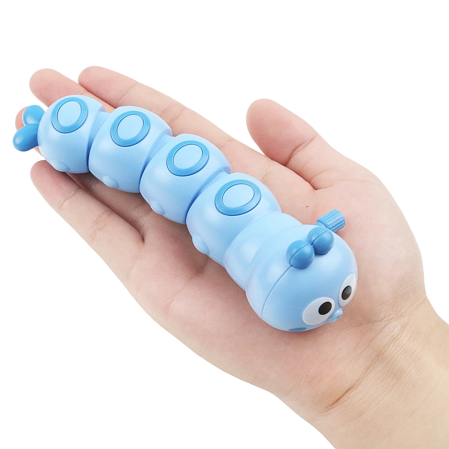 Wind Up Caterpillar/Fish Toy, Funny Caterpillar/Fish Shape Wind-Up Toy, Cartoon Cute Interactive Toy Gift For Kids