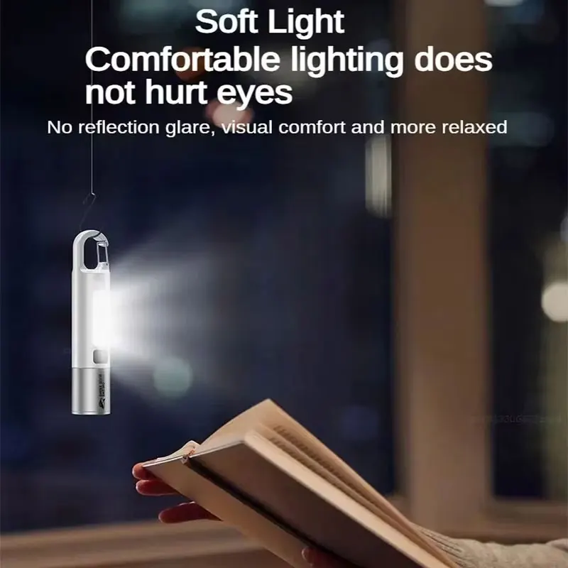 Xiaomi Mijia-linterna multifunción para exteriores, luz portátil de enfoque Variable con iluminación de emergencia para acampar y pescar al aire libre