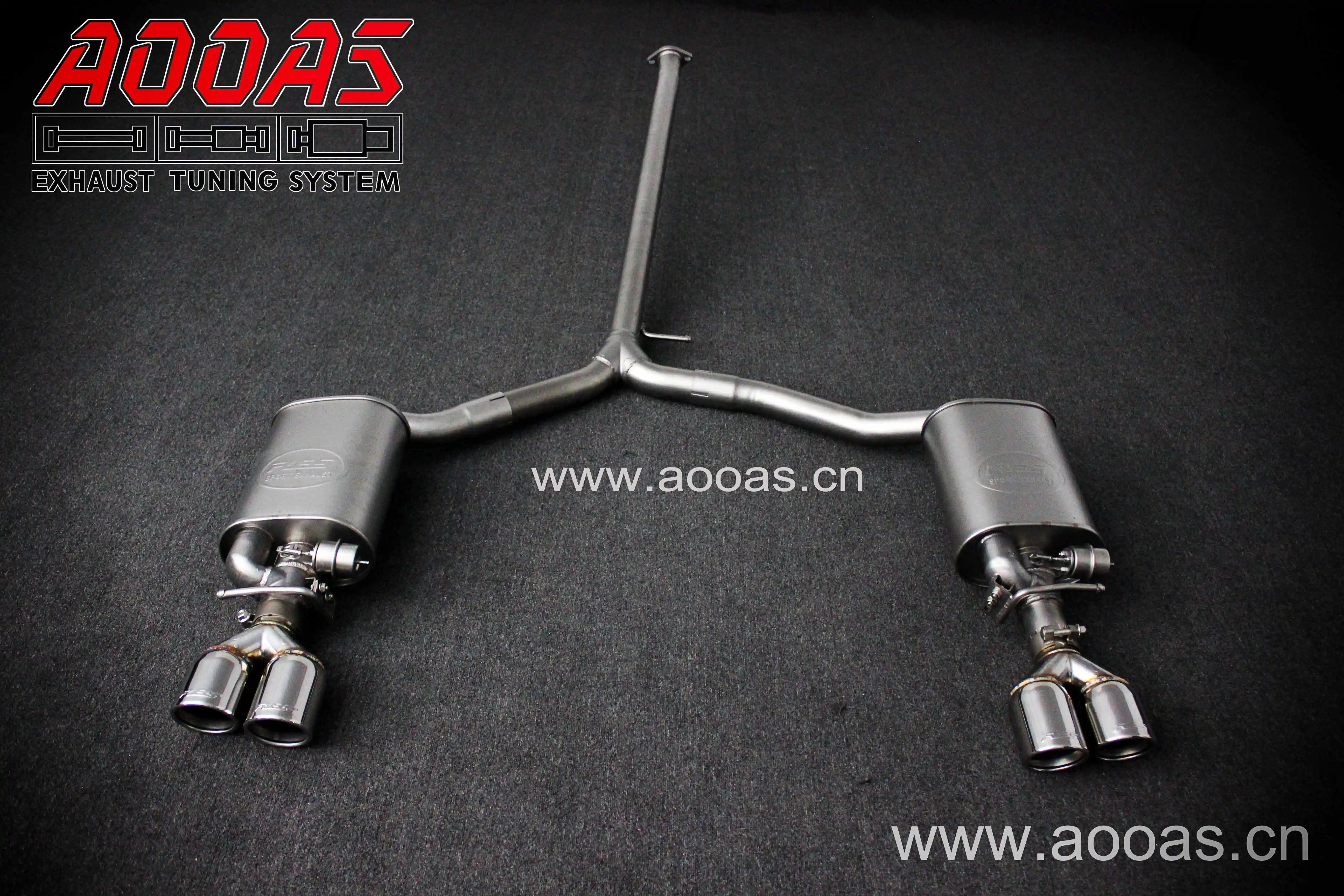 Stainless Steel 304 Exhaust Valvetronic Muffler Exhaust System for kia k5 2012