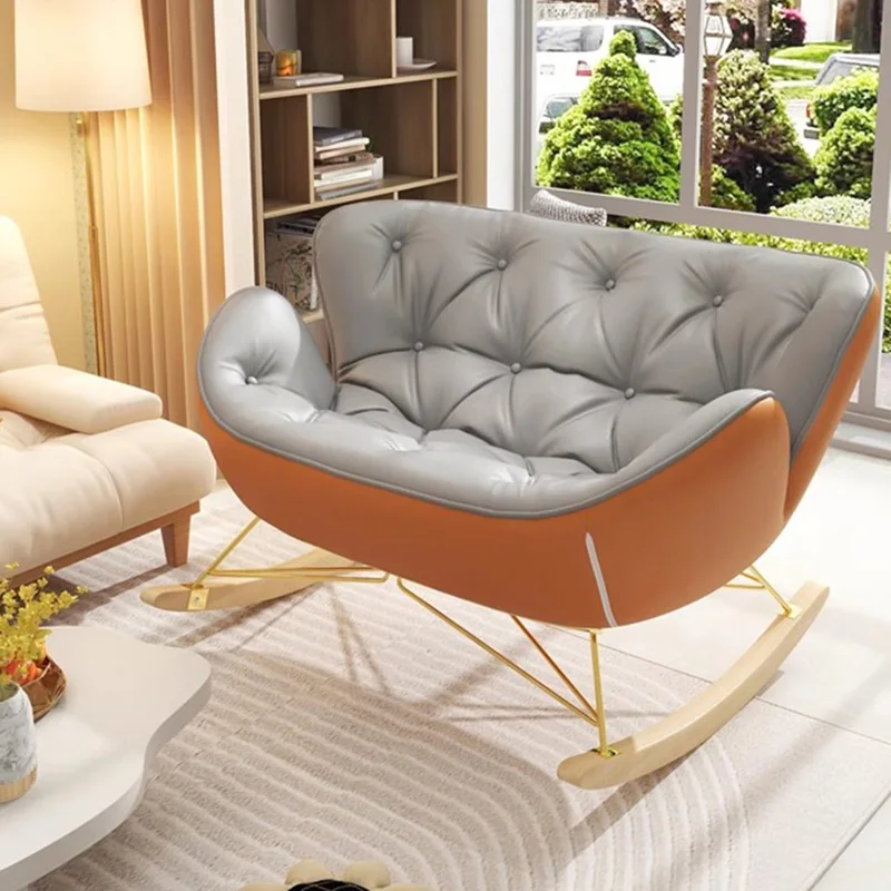 

Home Nordic Chairs Lounge Rocking Adults Modern Sofa Bedroom Chairs Room Recliner Arm Muebles Para El Hogar Luxury Furniture