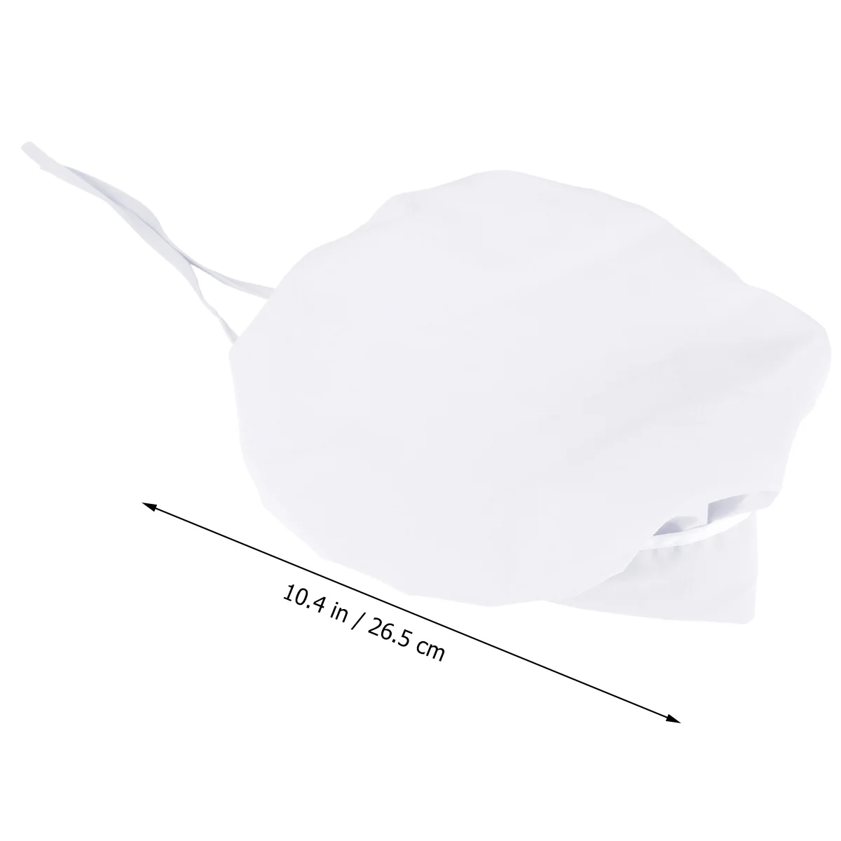 1Pcs Dustproof Chef Hat Adjustable Catering Cap Pure Color Lightweight Breathable Comfortable Working Hat for Men Women White