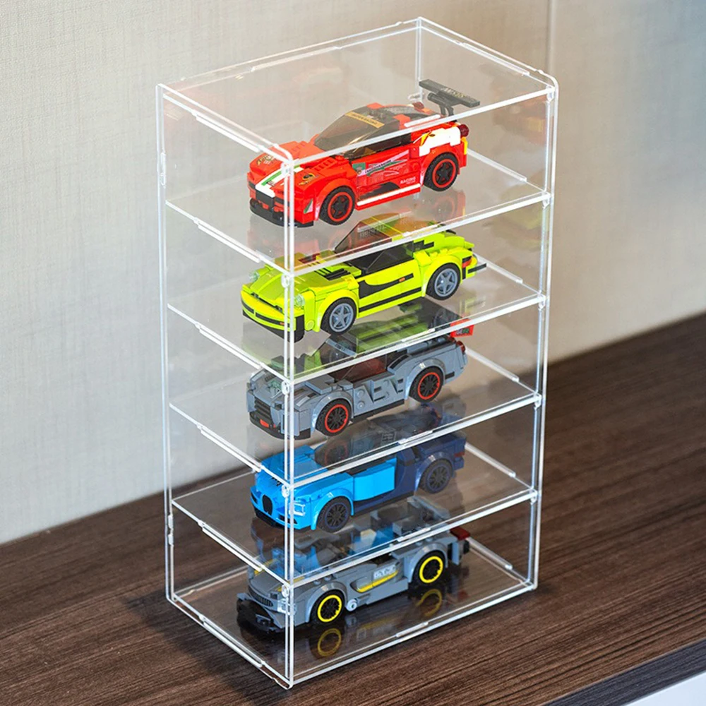 Acrylic Display Box Model Cars Display Storage Case Glasses Figurines Box Dust Proof Transparent Mouse Boxes Organization