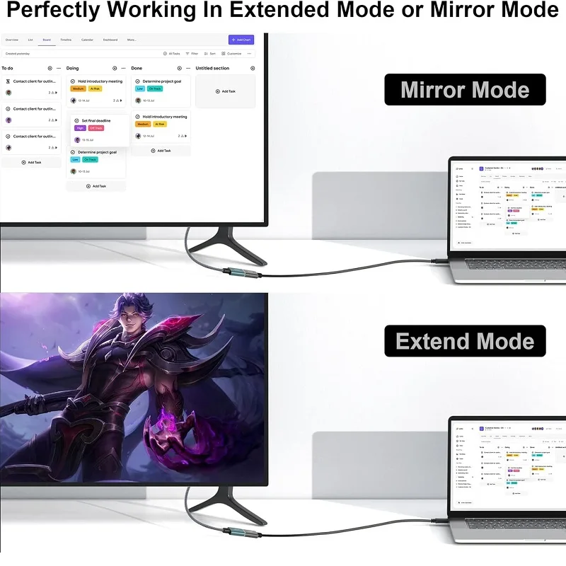 SHULIANCABLE HDMI to VGA display adapter (female to male), suitable for computers, desktops, and laptops