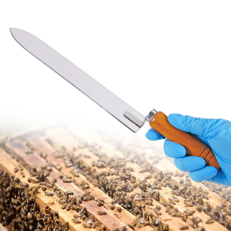 Honey Hive Honeycomb Cutting Knife Stainless Steel Beehive Cutter Separator Honey Scraper Collector Beekeeper Beekeeping Tools
