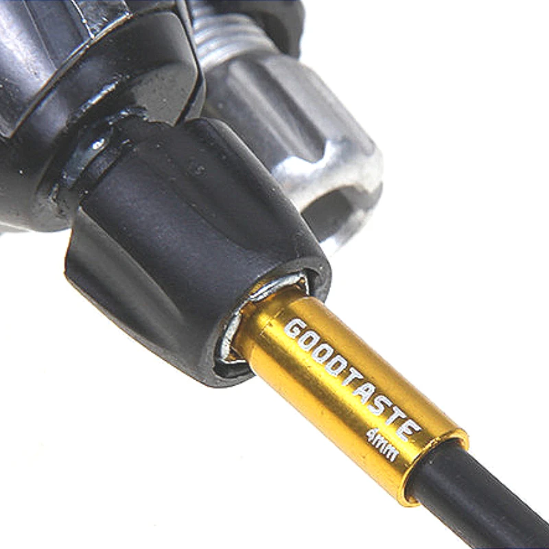 

Bicycle Gear Cable Ferrule 23mm Extension - Aluminum End Cap for 4.0mm Derailleur Housing Compatible with MTB Road Bikes