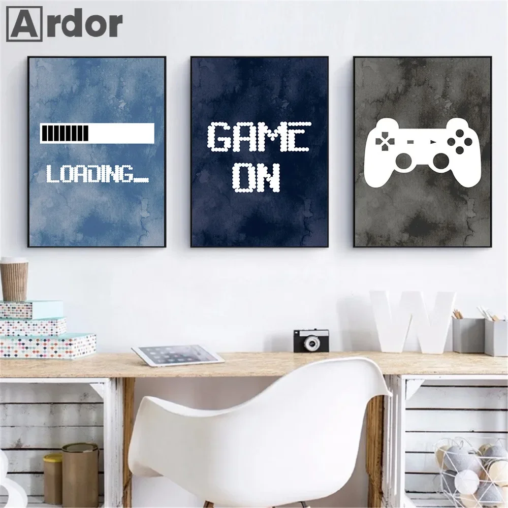 

Boy Room Video Game Poster Gaming Canvas Painting Gamer Wall Art Print Nursery Posters Nordic Wall Pictures Kids Room Decoration