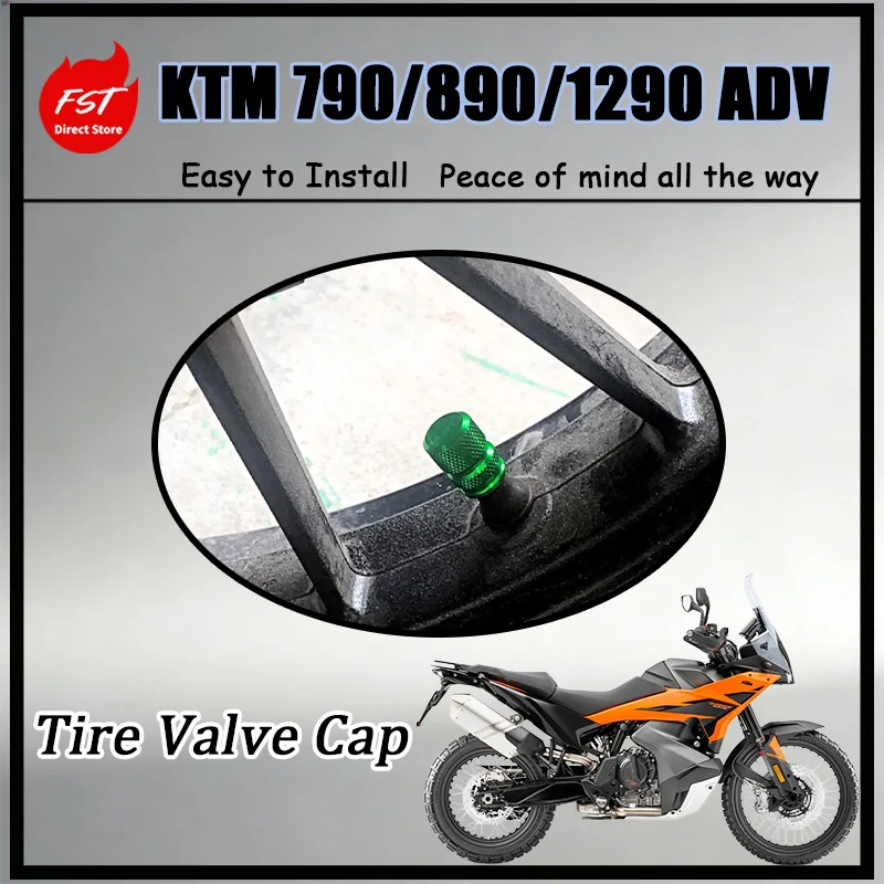 FOR KTM DUKE CNC Aluminum Tire Valve Stem Caps Dustproof Anti-Rust Wheel Air Valve Covers for 790 890 1290 ADV125 250RC390