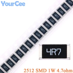 100pcs/20pcs 2512 4.7ohm SMD Resistor 4.7 ohm 4.7R 4R7 Chip Resistance 1W 5% DIY Electronic Kit