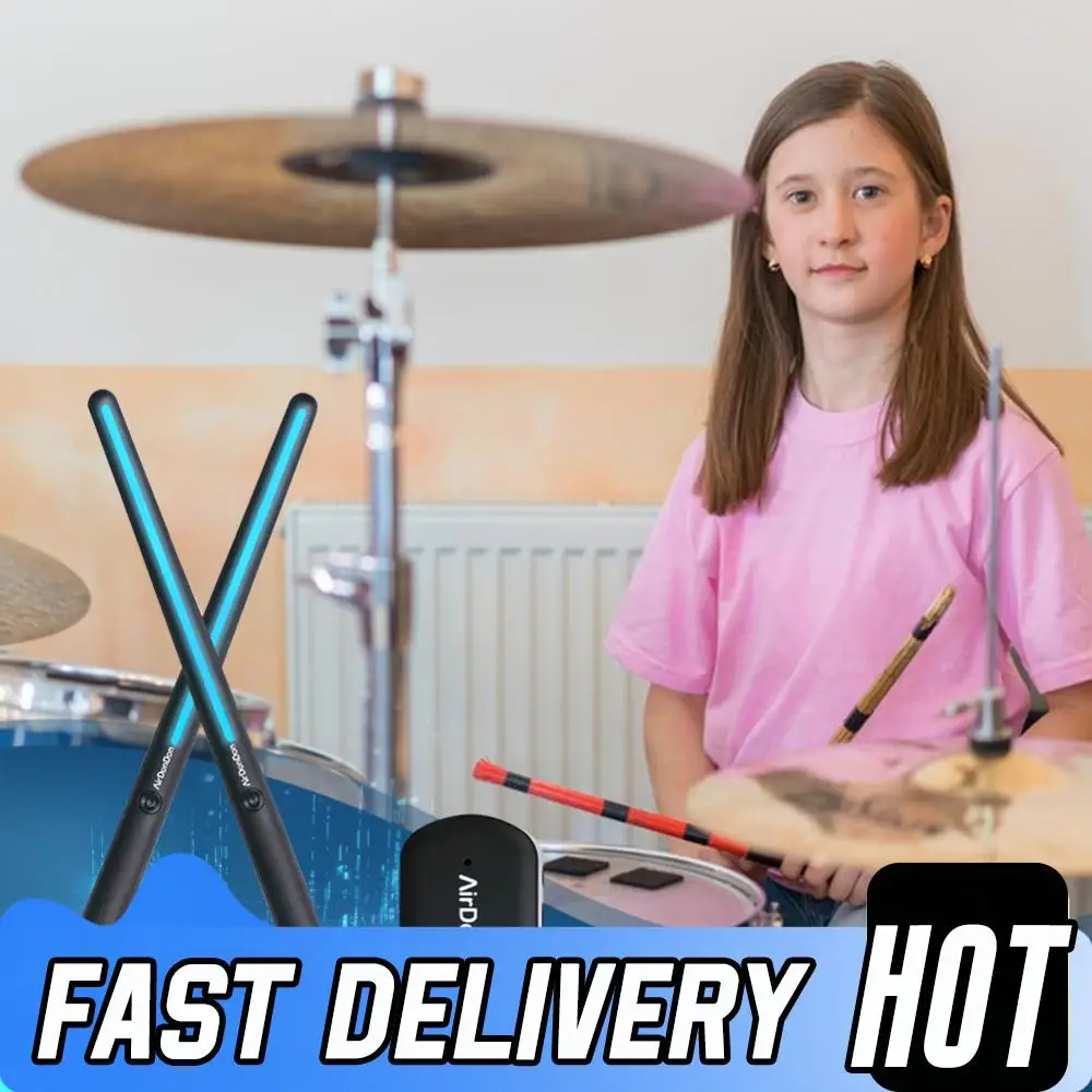 

Электронные барабанные палочки, воздушный барабан, датчик ног, Bluetooth-адаптер для воздушного барабана, аксессуары для музыкальных инструментов с реалистичным эффектом